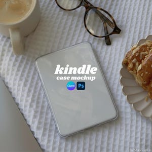Mockup Kindle-hoesje | Sjabloon e-readersticker | PSD en jpeg