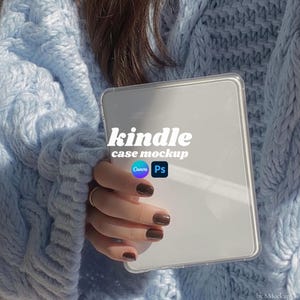 Modello PSD per custodia Kindle / modello adesivo per e-reader (download digitale)