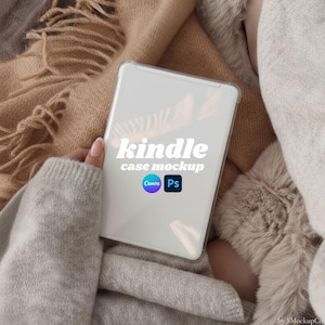 Digital Kindle Case Mockup | Kindle Insert | Branding Mockup | Realistic Mockup | Seamless Pattern | Sticker Mockup