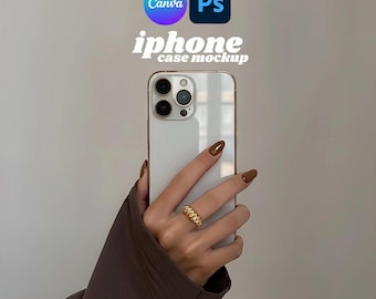 Canva Mockup Phone Case | iPhone Case Mockup | Tough Case Mockup | Phone Case Template | Printify Case Mockup