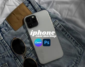 Canva スマホケース モックアップ | iPhone ケース モックアップ | タフケース モックアップ | スマホケース テンプレート | Printify ケース モックアップ