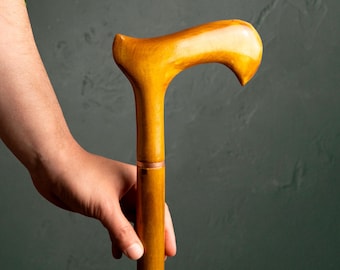 Drewniana, ręcznie robiona laska do chodzenia, ergonomiczna laska do chodzenia, lekka laska dla dziadków, laski o długości 30-41 cali dla mężczyzn i kobiet