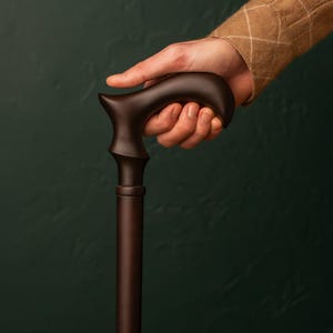 Orthopedic Walking Cane, Classic Elegant Cane, Wooden Derby Walking Cane, Ergonomic Handle, Handmade Stick, Heavy Duty Support Cane