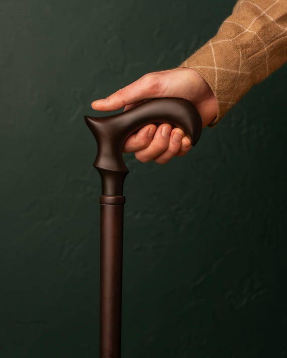Orthopedic Walking Cane, Classic Elegant Cane, Wooden Derby Walking Cane, Ergonomic Handle, Handmade Stick, Heavy Duty Support Cane