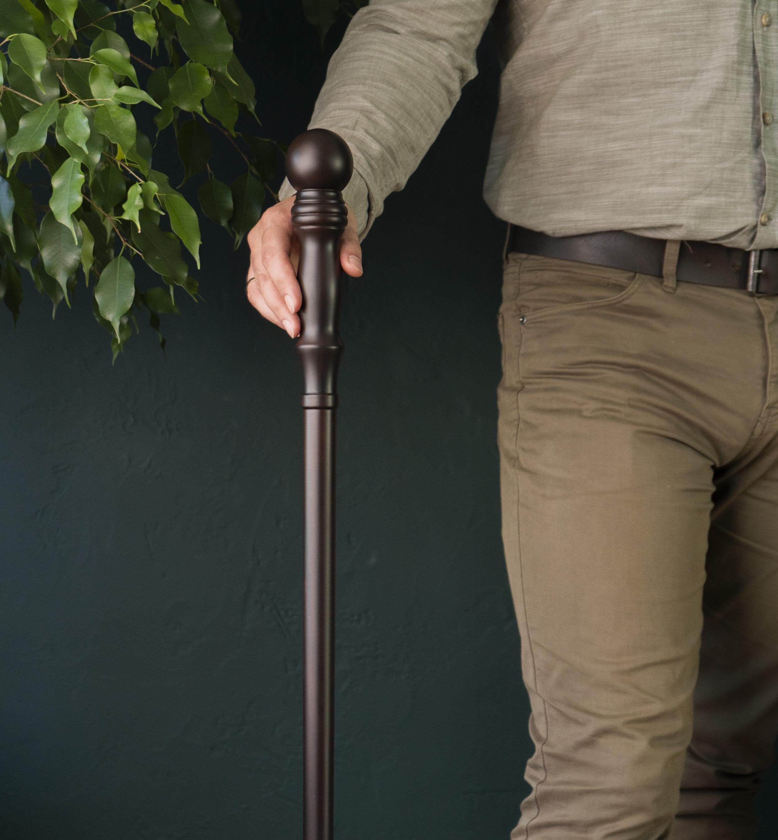 Knob Handle Walking Cane, Round Handle Cane, Victorian Wooden Walking Stick, Elegant Gentleman Cane, Gift for Dad, Mobility Support Cane