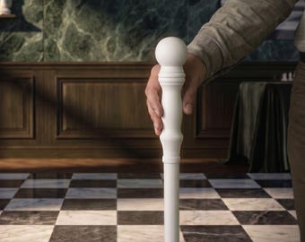 Wedding Walking Cane with Ball Handle, Elegant Custom Groom Walking Stick, Handmade Wooden Fancy Cane for Men, Luxury Bridal Accessory