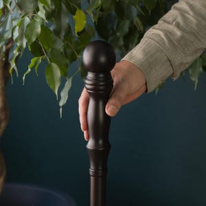 Ergonomic Walking Cane with Knob Handle, Wooden Walking Stick, Fashionable Cane for Men & Women, Support Mobility Aid Canes