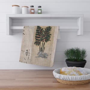 Ściereczki kuchenne inspirowane japońskim wzorem zwojów 100% (bawełna, poliester) Ściereczki kuchenne (bawełna, poliester) 18" × 30" (45,72 cm × 76,2 cm )