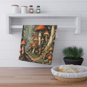 Ściereczki kuchenne Vintage Mushroom 100% (bawełna, poliester) Ściereczki kuchenne (bawełna, poliester) 18" × 30" (45,72 cm × 76,2 cm )
