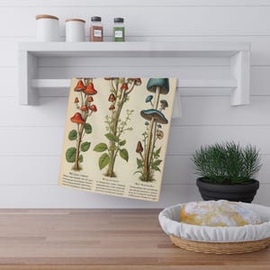 Ściereczki kuchenne Vintage Mushroom 100% (bawełna, poliester) Ściereczki kuchenne (bawełna, poliester) 18" × 30" (45,72 cm × 76,2 cm )