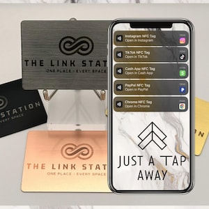 NFC Smart-Visitenkarte | One-Tap Mobile Sharing für Kontakte, Social Media, Zahlungskonten, Business-Websites & mehr