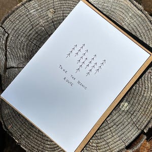 Cartes de voeux personnalisées dessinées à la main des bois
