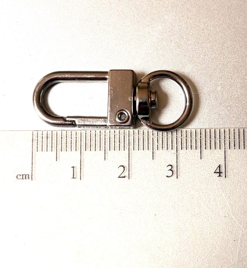 Premium Silver Swivel Lobster Clasp, Metal Keychain Hook, Lanyard Snap High Quality Hardware Finding for Jewelry, Bag, DIY Craft Supplies Bild 3