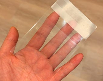 2 3/4 x 2 3/4 Clear Cello Bags, 1.6 Mil Thick Self Sealing Jewelry Packaging, Small Cookie Bag, 70mm x 70mm Peel & Seal Treat Bags