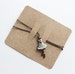 200 pcs of Blank Hair Clip Display Card in Brown Kraft Paper for Accessory and Jewelry for DIY(without hanging hole on top) 