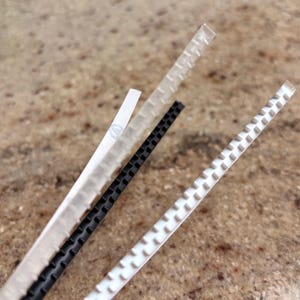 Rubber Teeth Grips for 5mm Metal Headbands - Non-Slip Adhesive Comb Inserts Soft Silicone Peel Stick Strips Headbands & DIY Hair Accessories image 4