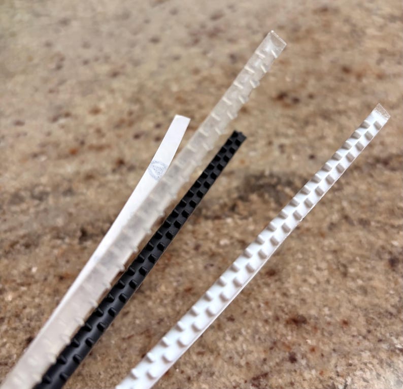 Rubber Teeth Grips for 5mm Metal Headbands - Non-Slip Adhesive Comb Inserts Soft Silicone Peel Stick Strips Headbands & DIY Hair Accessories image 4