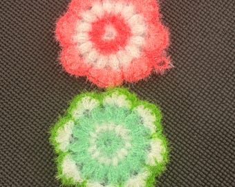 1pcs Handmade Flower Korean Dish Scrubby, Reusable Floral Crochet Kitchen Sponge, Eco-Friendly, Zero Waste Kitchen Cloth, Gift Party Favor
