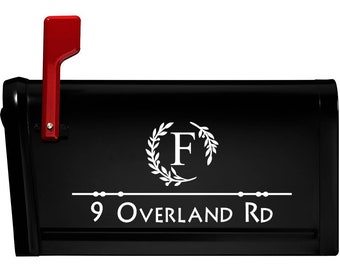 Custom Personalized Street Address Decal,  Name Mailbox House Number Vinyl Decal, Sticker