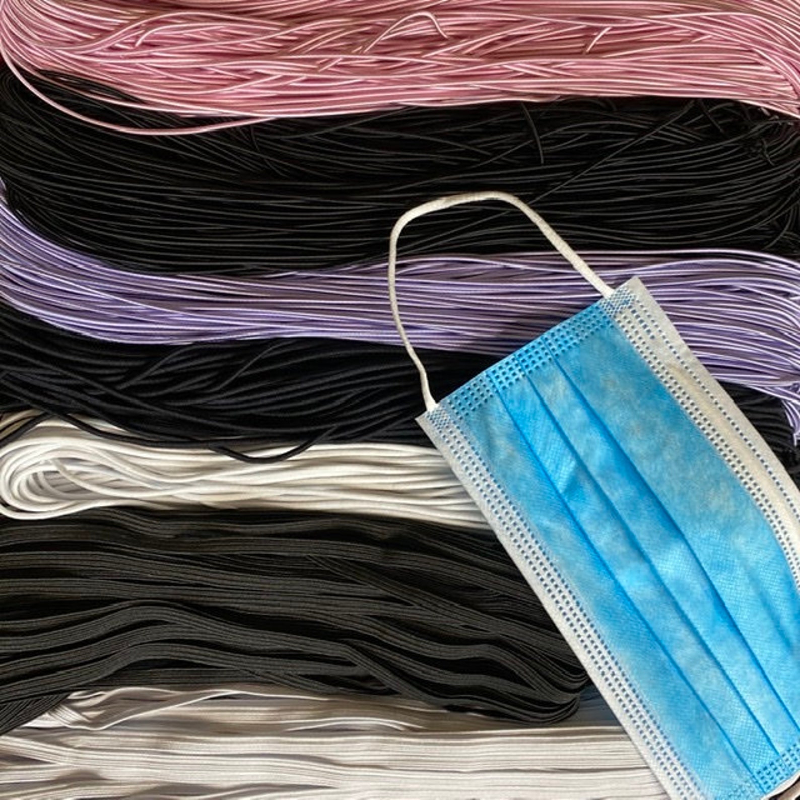 1.8mm Satin Elastic Cord: Bookbinding, Masks, Round Cord, Traveler's ...