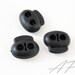 Cord Lock Stopper, Spring Buckle, Cord Toggle Lock, Belt Buckle, Rope Purse Buckle, Connector Buckle, 20pcs Oval Bean in Black