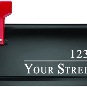 Custom Personalized Street Address Name Mailbox House Number Vinyl Decal Sticker