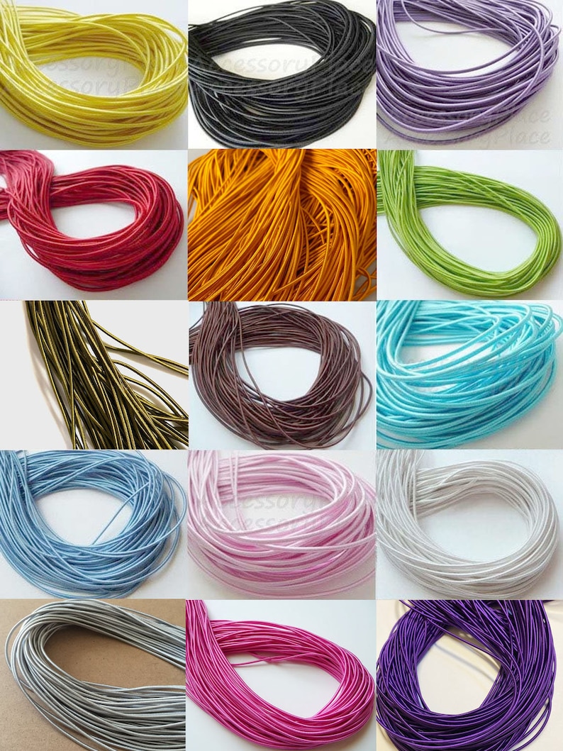 Satin Elastic Cord, 1.8mm : Bookbinding, Masks, Round Cord, Traveler's ...