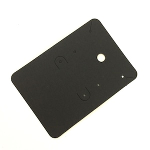 200 piezas de tarjetas en blanco para collares y aretes en papel negro para accesorios de joyería