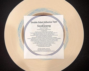 SooKwang Double Sided Scor-Tape - Ultra Strong Adhesive for Hair Bows, Paper Crafts, Card Making - 27 Yards 55 Yards - Bulk Wholesale