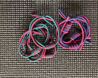 Braided Ponytail Holder Bracelet Hair Tie Hair Band String Elastics 8pc
