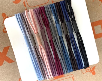 Ponytail Holder Hair Ties - No Ouch Bracelet Hair Ties - Soft Stretchy Wristband Elastics for DIY Projects & Daily Wear - 10, 20, or 30pc