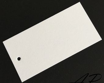 Blank White Matte Paper Card Hang Tag  for Accessories, Garment(clothing) and Jewelry(40mm X 80mm(1 9/16"X3 5/32"))