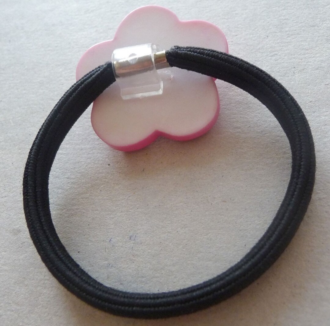 Plastic Ponytail Holder Base for DIY in Black and Clear 50pc Etsy