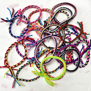 Boho Braided Hair Tie Bracelet | Handmade Ponytail Holder & Elastic Hair Band 10,20,30pc