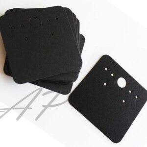 50 pcs of Blank Earrings Paper in Black Paper for Accessories Jewelry2 X 2 image 2