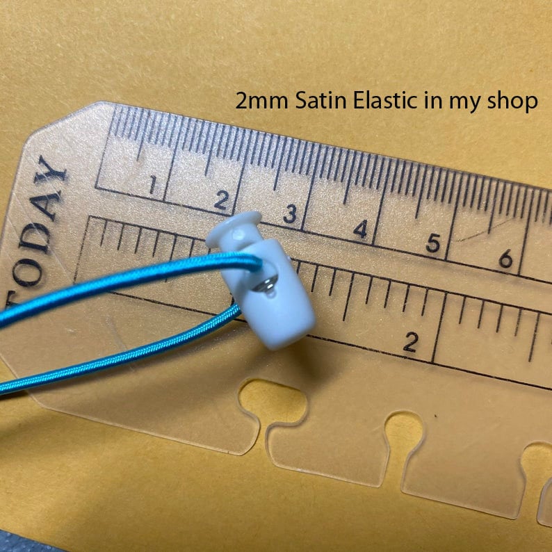 Satin Elastic Cord, 1.8mm : Bookbinding, Masks, Round Cord, Traveler's ...