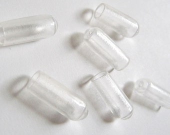 24 pcs Comfortable Rubber Clear Tip for 4mm Thin Metal Headband for 12pcs Headbands Making