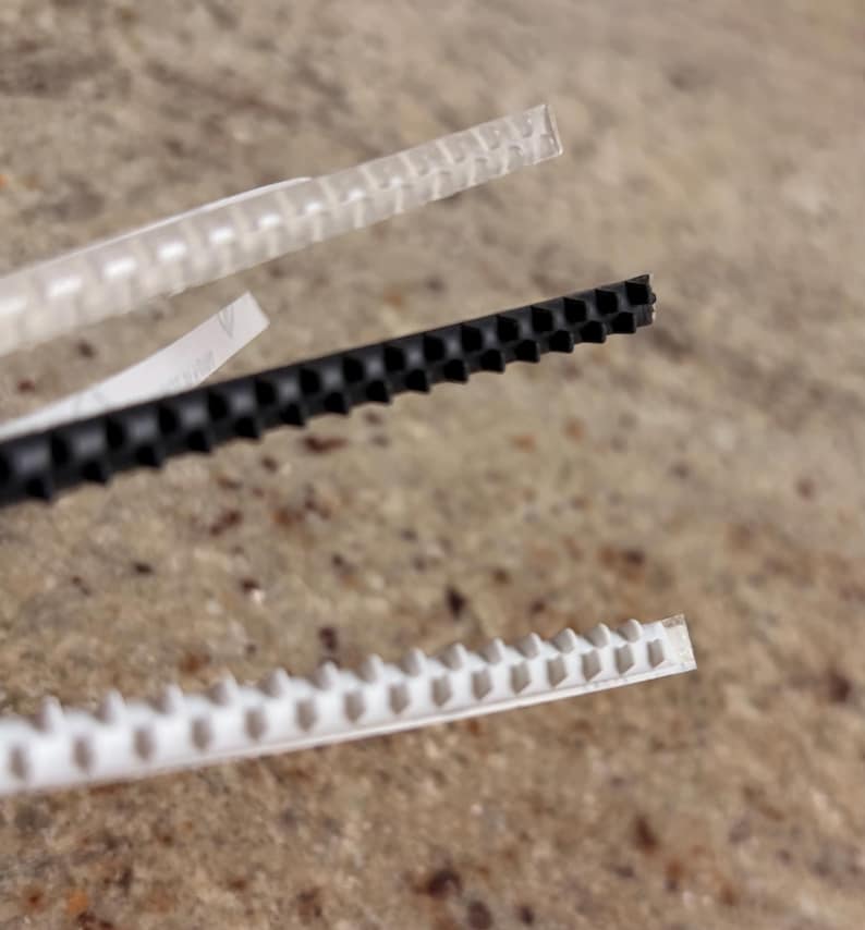 Rubber Teeth Grips for 5mm Metal Headbands - Non-Slip Adhesive Comb Inserts Soft Silicone Peel Stick Strips Headbands & DIY Hair Accessories image 3