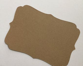 Blank Paper Tag in Kraft Brown Card Tag(3" X 2") 24pc