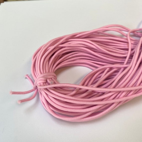 Fast Ship Round 2.5mm 1/8 Inch Elastic Cord in Light Pink | Etsy
