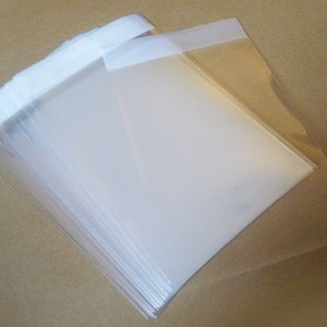 Resealable Clear Poly Bags | Clear Cello Bag Envelope  4 11/32 x 4 3/4 Inch  for Craft Packaging