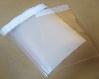 100pc Clear Self-Sealing Cello Poly Bag, 110mm Width, 4 Length Option Resealable Plastic Display Sleeve for Jewelry, Packaging, Craft Supply