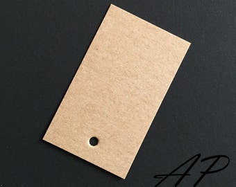 50 pcs of Blank Design Brown Kraft Card Hang Tag for Accessories, Garment(clothing) and Jewelry 30mm X 50mm(1 3/16"X2")