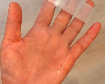 60x90mm Clear Cello Bags - Resealable Poly Sleeves for Jewelry Cards, Crystal Clear Self-Sealing Packaging Bags for Craft & Print (2.3x3.5")