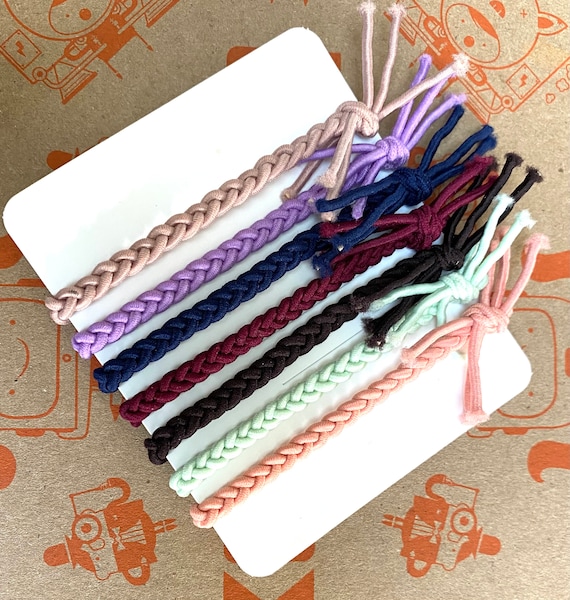Buy 7pc 14 Pc 28pc Handmade Braided Knotted Ponytail Holder