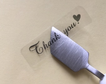 Thank You Seal Sticker Packaging, Sealing Envelope, Scrapbooking 68pc in Clear Adhesive Paper