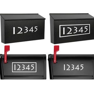 Customizable Personalized House Number Only Mailbox Street Address Name Vinyl Decal Sticker
