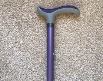 Adjustable Lilac Cane with Gray/Lilac Soft Touch Handle