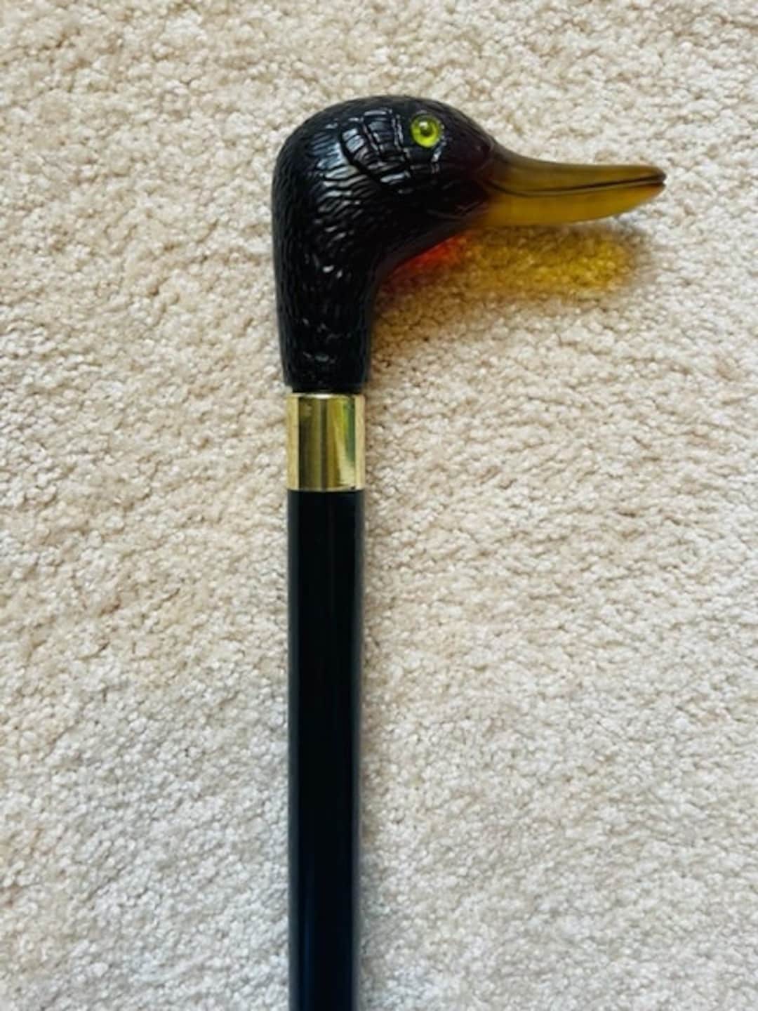 Duck Head Cane Auburn Colored Head on Dark Brown Hardwood Etsy