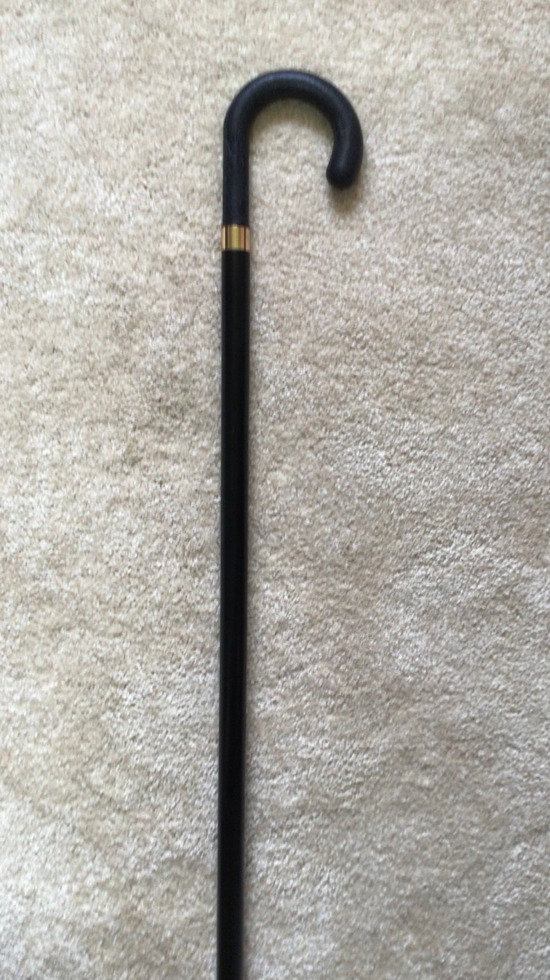 Brandy Bottle Flask Cane W Crook Handle Etsy